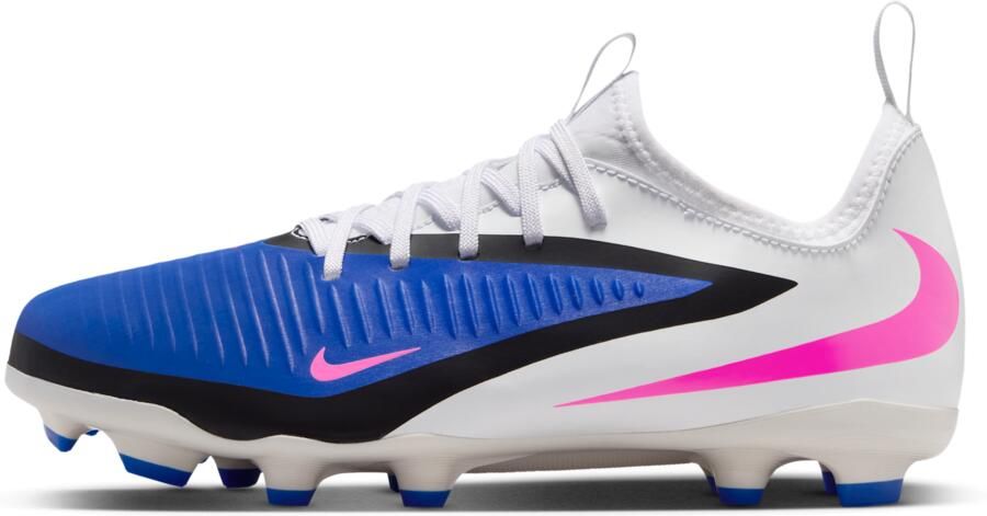Nike Jr. Phantom 6 Low Academy voetbalschoenen voor kids (meerdere ondergronden) Blauw