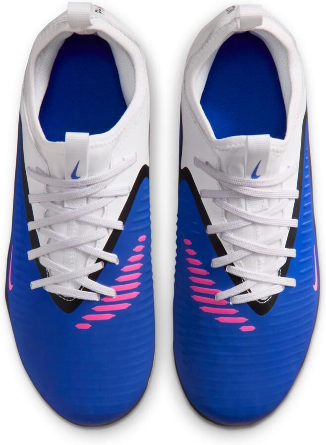 Nike Jr. Phantom 6 Low Academy voetbalschoenen voor kids (meerdere ondergronden) Blauw - Foto 2