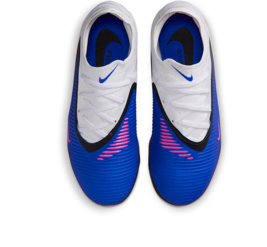 Nike Jr. Phantom 6 Low Pro voetbalschoenen voor kids (meerdere ondergronden) Blauw - Foto 2