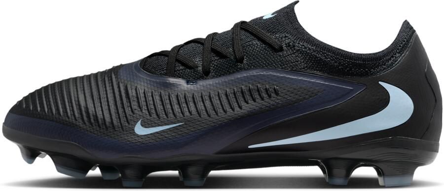 Nike Jr. Phantom 6 Low Pro voetbalschoenen voor kids (meerdere ondergronden) Zwart