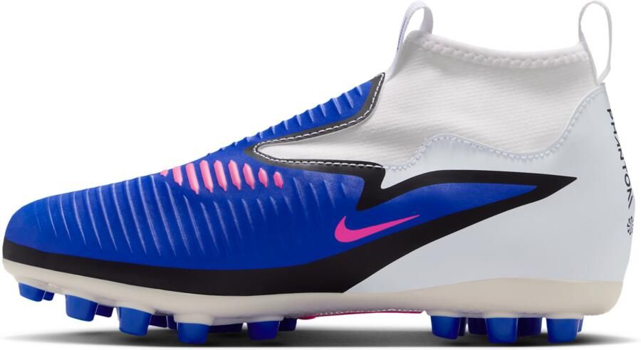 Nike Jr. Phantom 6 High Academy voetbalschoenen voor kids (meerdere ondergronden) Blauw