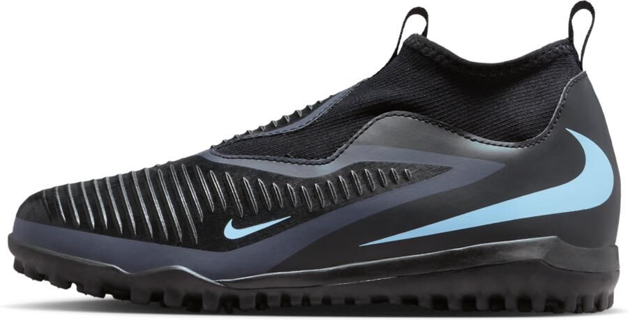 Nike Jr. Phantom 6 High Academy voetbalschoenen voor kids (turf) Zwart