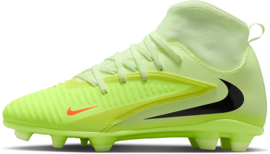 Nike Jr. Phantom 6 High Club voetbalschoenen voor kids (meerdere ondergronden) Oranje