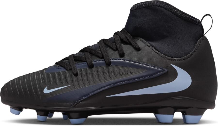 Nike Jr. Phantom 6 High Club voetbalschoenen voor kids (meerdere ondergronden) Zwart