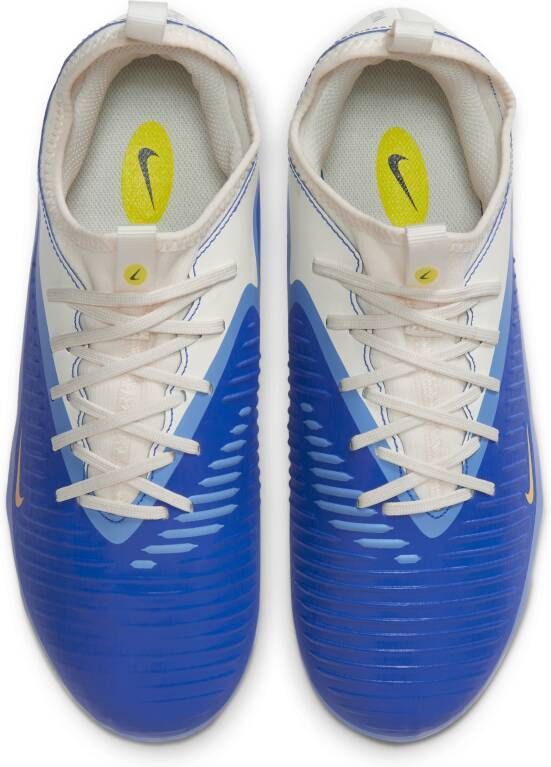 Nike Jr. Phantom 6 Low Academy LV8 voetbalschoenen voor kids (meerdere ondergronden) Blauw