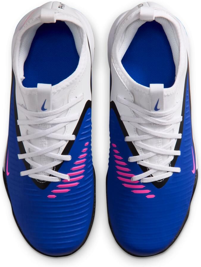 Nike Jr. Phantom 6 Low Academy voetbalschoenen voor kids (turf) Blauw - Foto 2