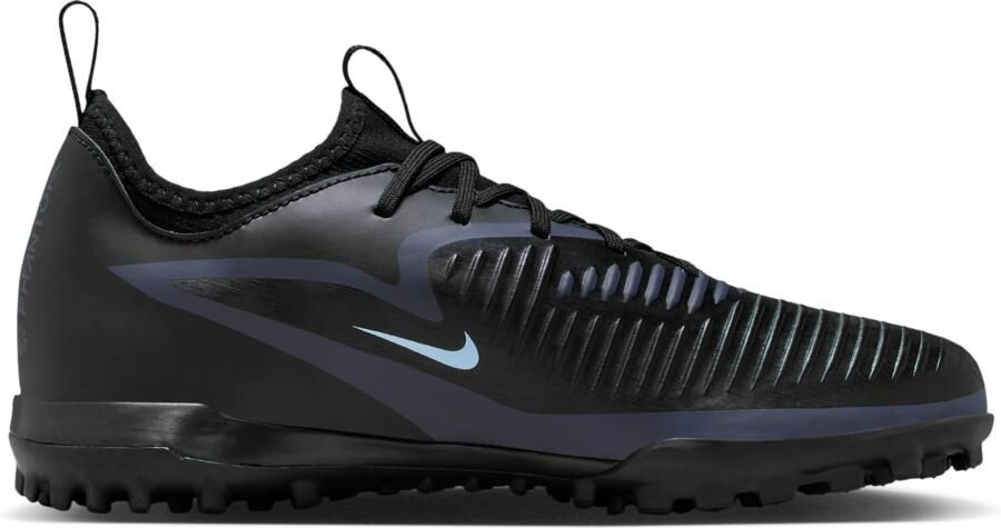 Nike Jr. Phantom 6 Low Academy voetbalschoenen voor kids (turf) Zwart - Foto 3