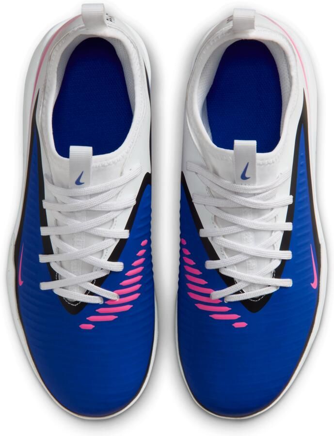 Nike Jr. Phantom 6 Low Academy zaalvoetbalschoenen voor kids Blauw - Foto 2