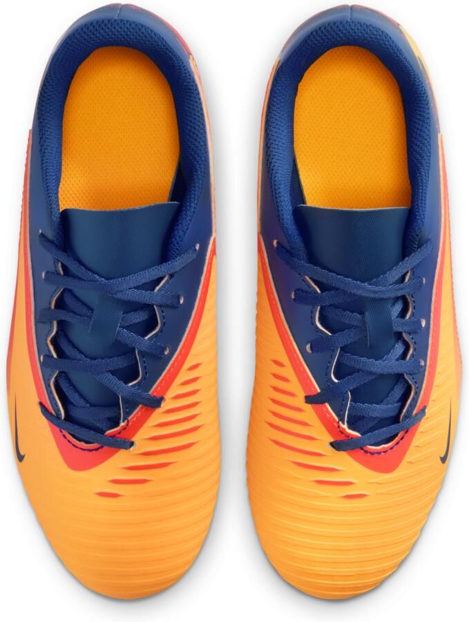 Nike Jr. Phantom 6 Low Club 'Erling Haaland' voetbalschoenen voor kids (meerdere ondergronden) Oranje - Foto 1
