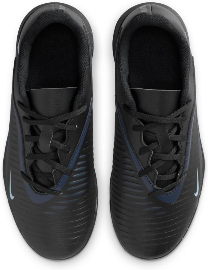 Nike Jr. Phantom 6 Low Club voetbalschoenen voor kids (turf) Zwart - Foto 2