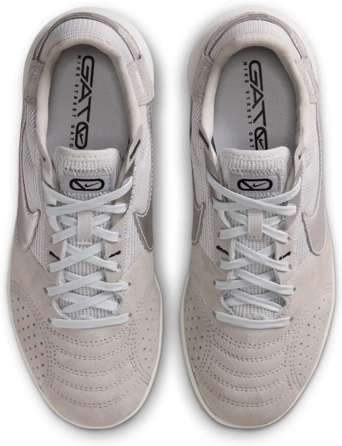 Nike Jr. Streetgato low top voetbalschoenen voor kleuters kids Grijs - Foto 2