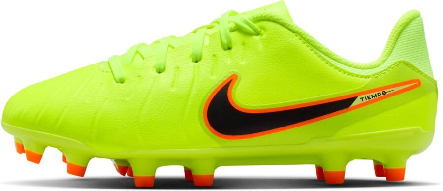 Nike Jr. Tiempo Legend 10 Academy low-top voetbalschoenen voor kleuters kids (meerdere ondergronden) Geel