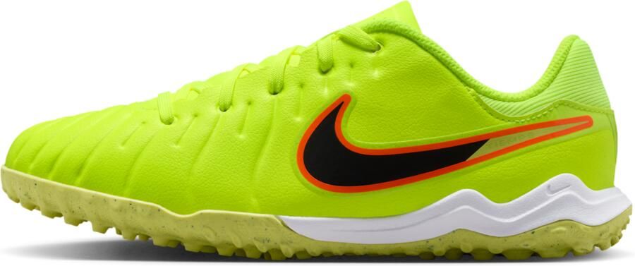Nike Jr. Tiempo Legend 10 Academy low-top voetbalschoenen voor kleuters kids (turf) Geel