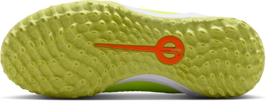 Nike Jr. Tiempo Legend 10 Academy low-top voetbalschoenen voor kleuters kids (turf) Geel - Foto 4