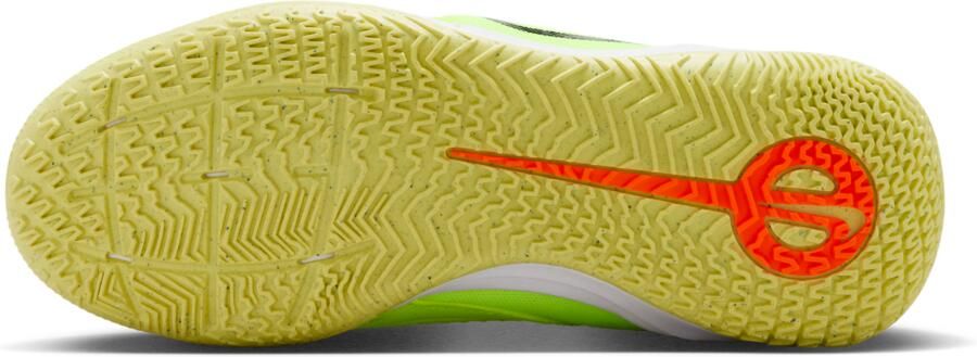 Nike Jr. Tiempo Legend 10 Academy low top zaalvoetbalschoenen voor kleuters kids Geel - Foto 4