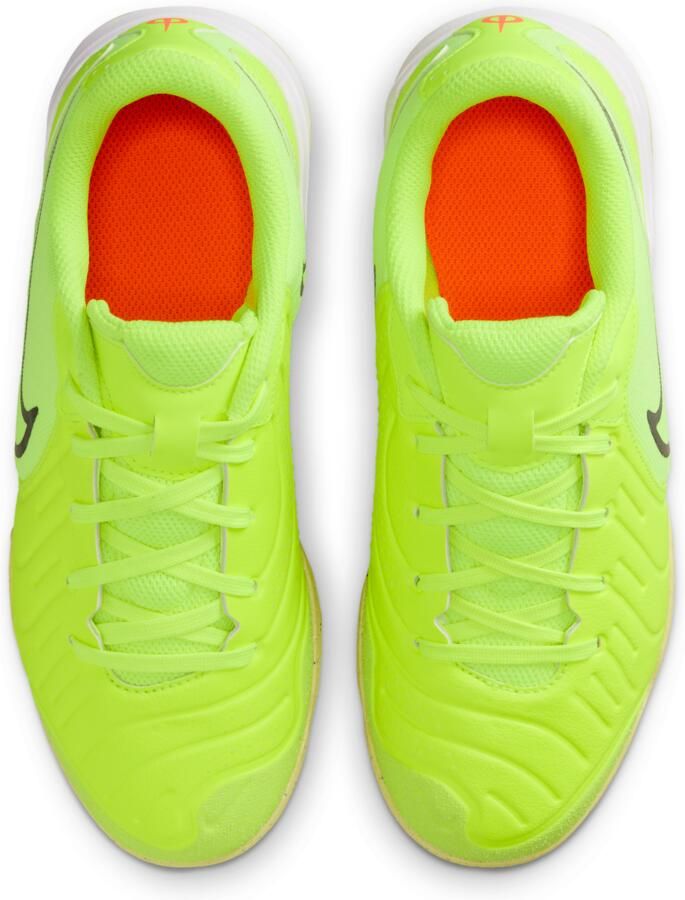 Nike Jr. Tiempo Legend 10 Academy low top zaalvoetbalschoenen voor kleuters kids Geel - Foto 2