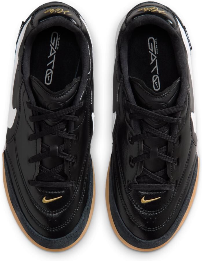 Nike Jr. Tiempo Streetgato low-top zaalvoetbalschoenen voor kids Zwart - Foto 2