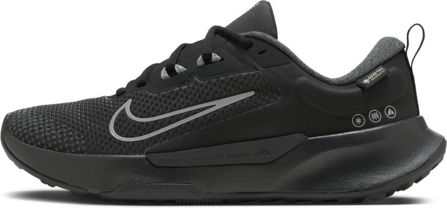 Nike Juniper Trail 2 GORE-TEX waterdichte trailrunningschoenen voor dames Zwart