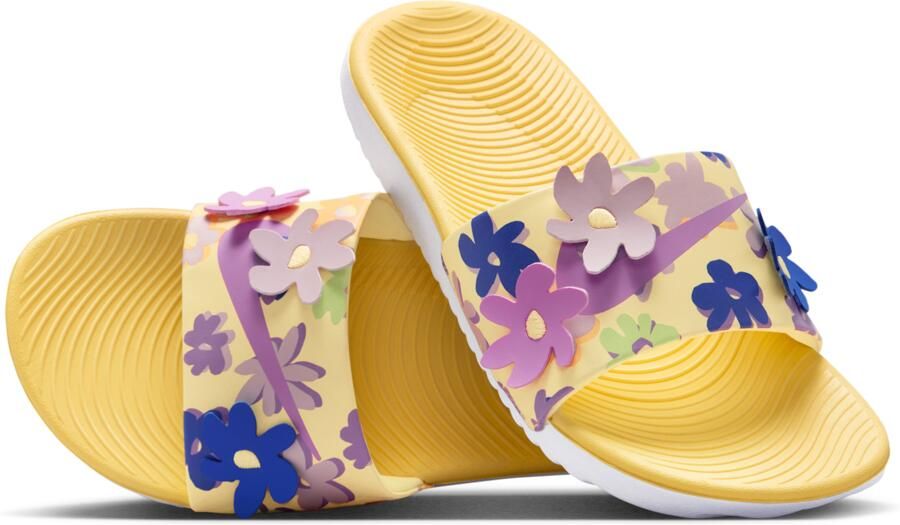 Nike Kawa SE slippers voor kleuters kids Geel