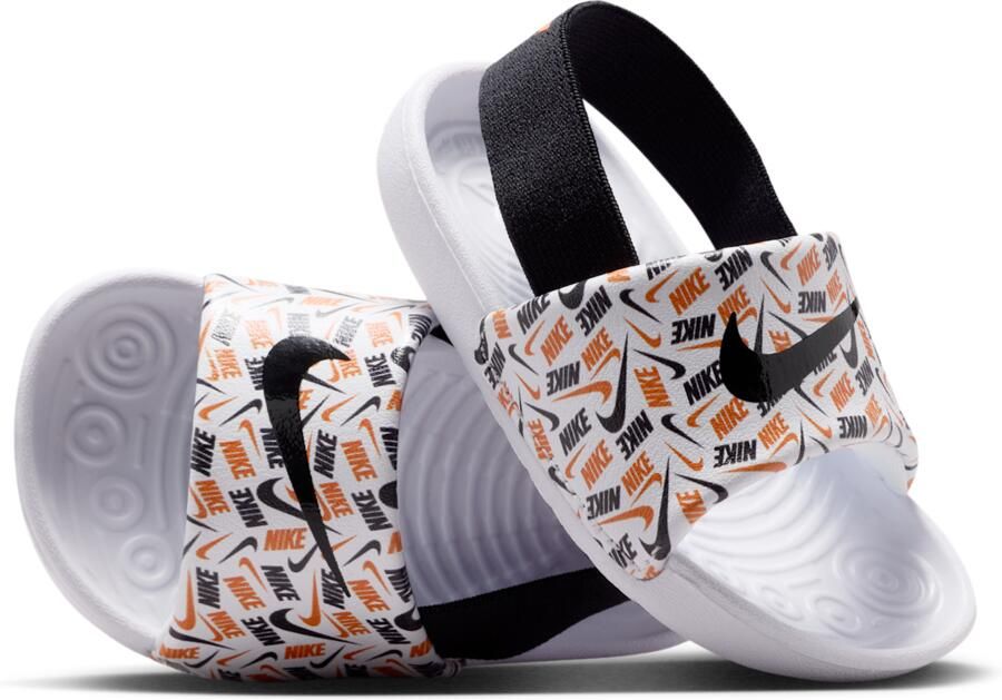 Nike Kawa slippers voor baby's peuters Wit