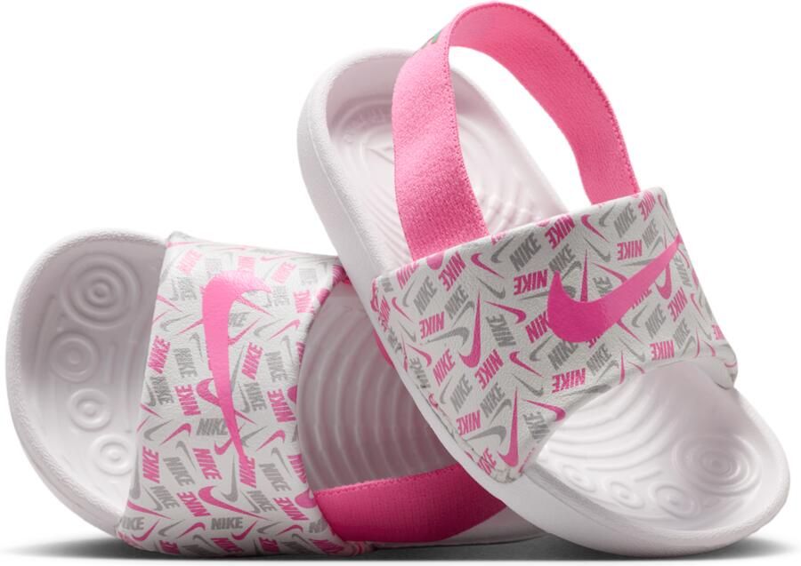 Nike Kawa slippers voor baby's peuters Wit