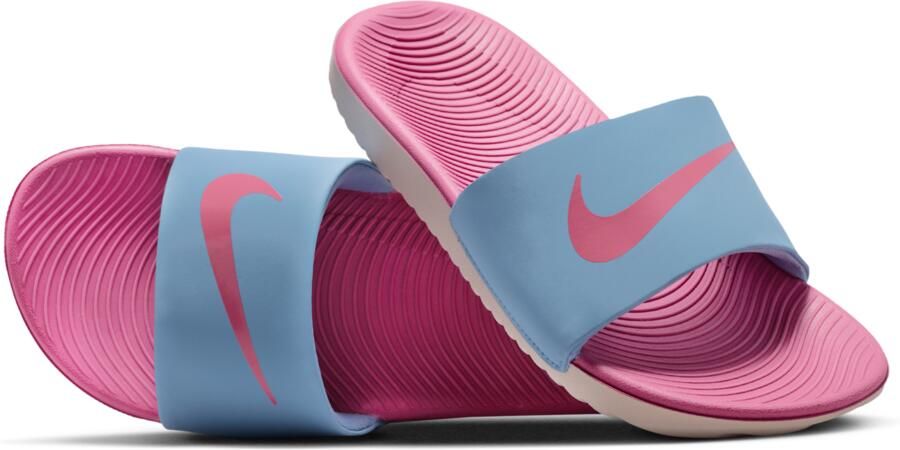 Nike Kawa Slippers voor kleuters kids Blauw