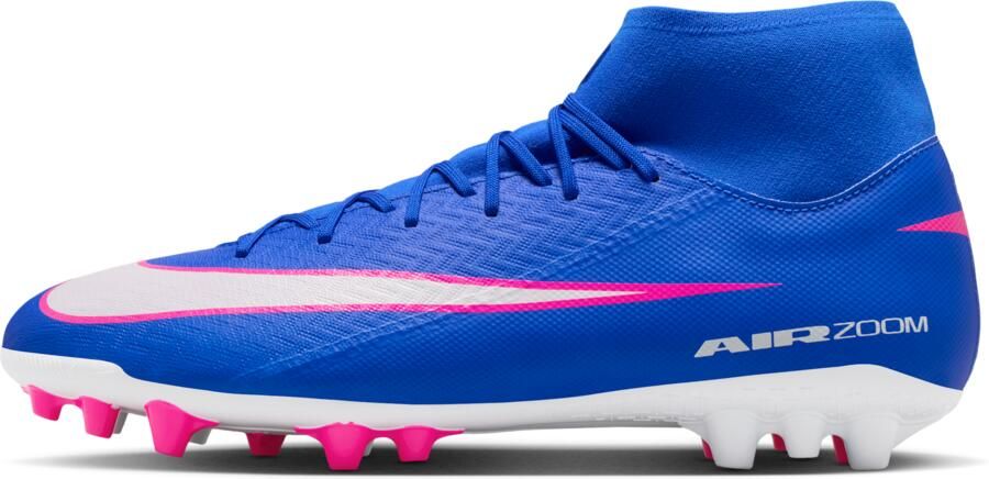 Nike Mercurial Superfly 10 Academy high-top voetbalschoenen (kunstgras) Blauw