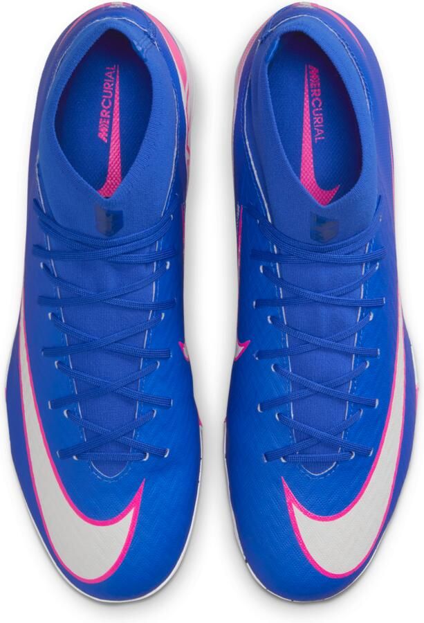 Nike Mercurial Superfly 10 Academy high-top voetbalschoenen (turf) Blauw - Foto 2