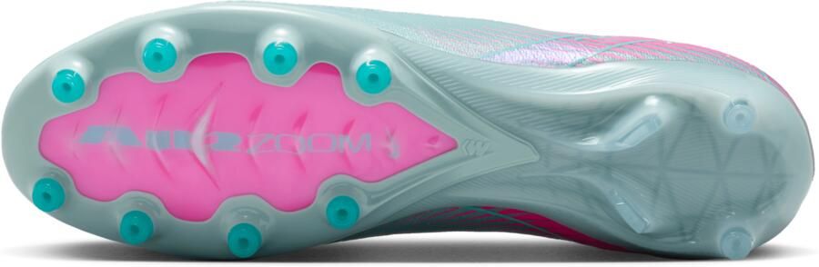 Nike Zoom Mercurial Vapor 16 Elite Kunstgras Voetbalschoenen (AG) Lichtblauw Felroze - Foto 3