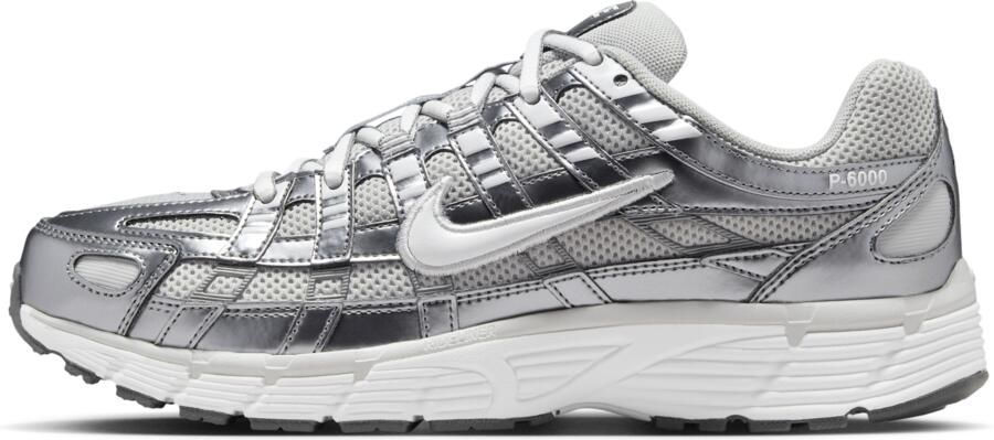 Nike P-6000 Sneakers Dames Grijs Mesh Synthetisch