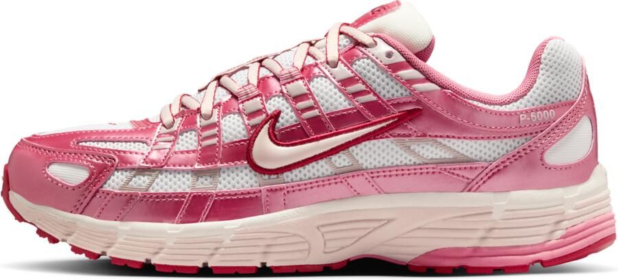 Nike Lage Sneakers P-6000 White Silt Red Peony
