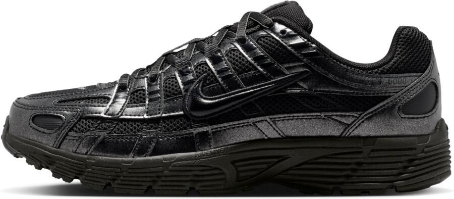 Nike P-6000 Sneakers Dames Zwart Mesh Synthetisch