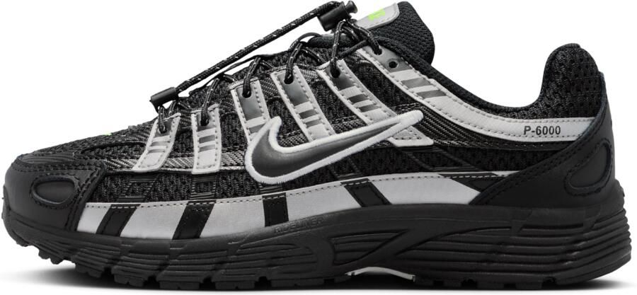 Nike P-6000 Kindersneakers Zwart Leer