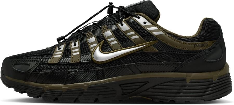 Nike P-6000 Sneakers Heren Zwart Mesh Synthetisch