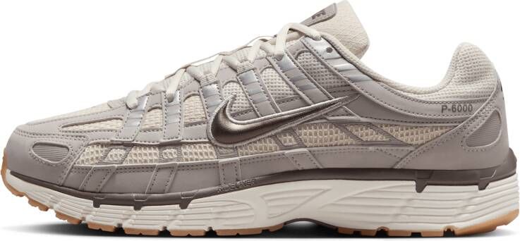 Nike P-6000 Heren Schoenen Grijs Maat: 40.5 Mesh Synthetisch Foot Locker