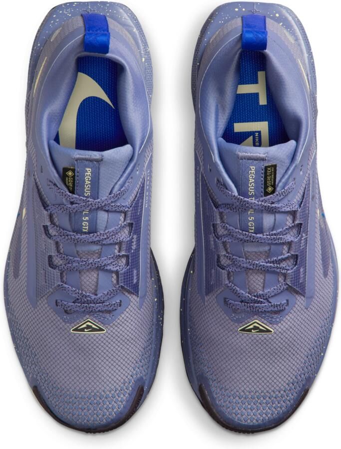 Nike Pegasus Trail 5 GORE-TEX waterdichte trailrunningschoenen voor dames Blauw