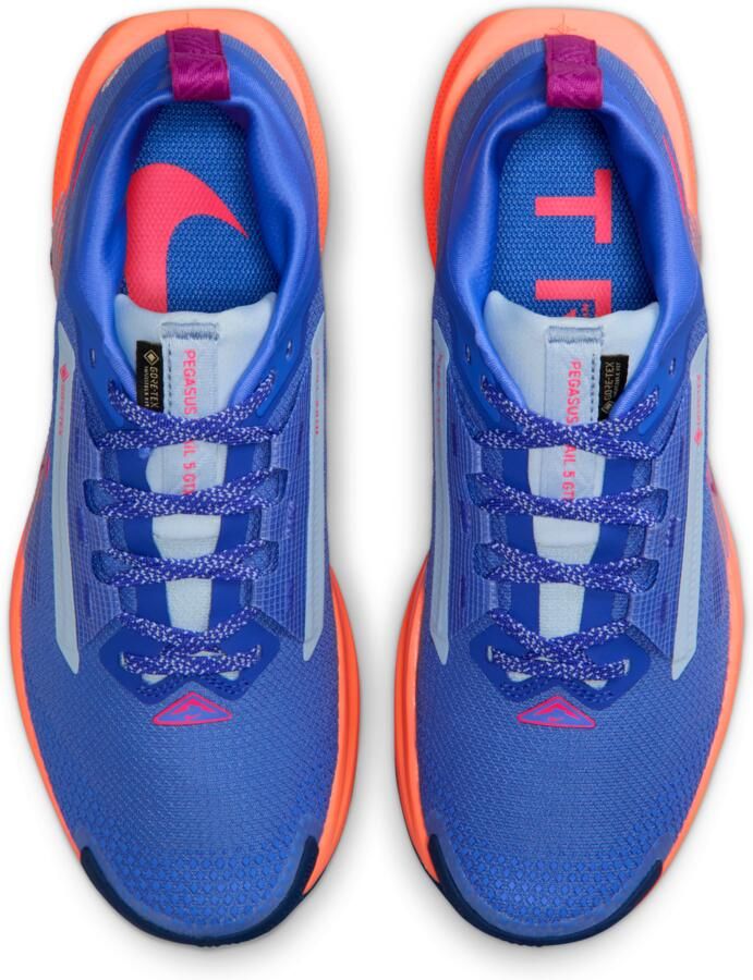 Nike Pegasus Trail 5 GORE-TEX waterdichte trailrunningschoenen voor dames Blauw - Foto 2