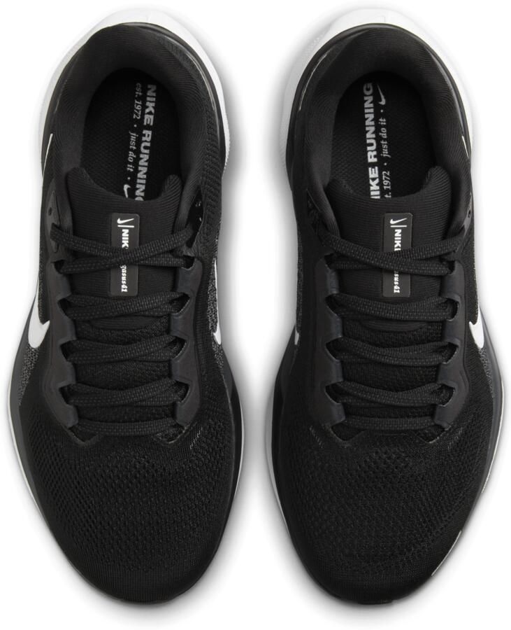 Nike Pegasus 41 hardloopschoenen voor dames (breed straat) Zwart