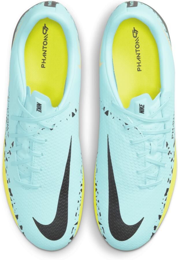 Nike Phantom GT2 Academy Gras Kunstgras Voetbalschoenen (MG) Blauw Zwart Geel - Foto 7