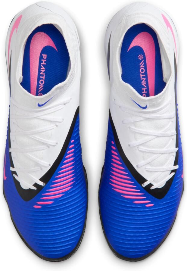 Nike Phantom 6 High Academy voetbalschoenen (turf) Blauw - Foto 2