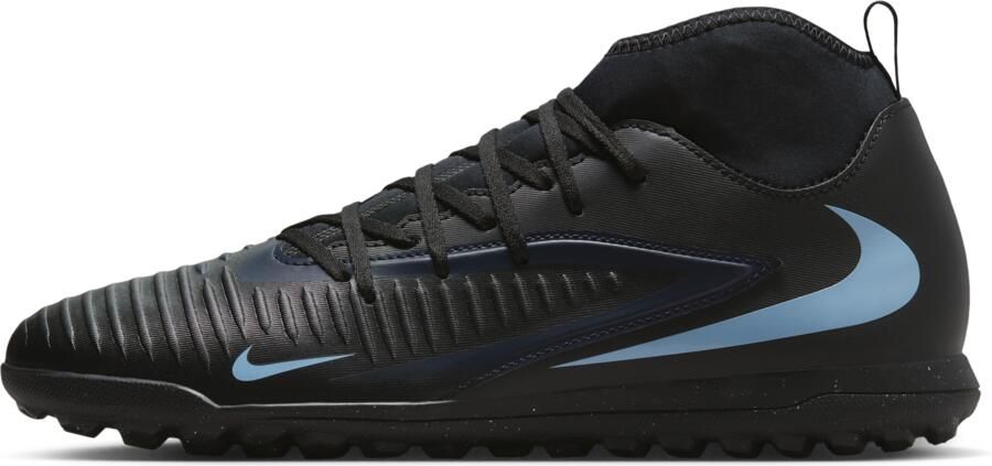 Nike Phantom 6 High Club voetbalschoenen (turf) Zwart