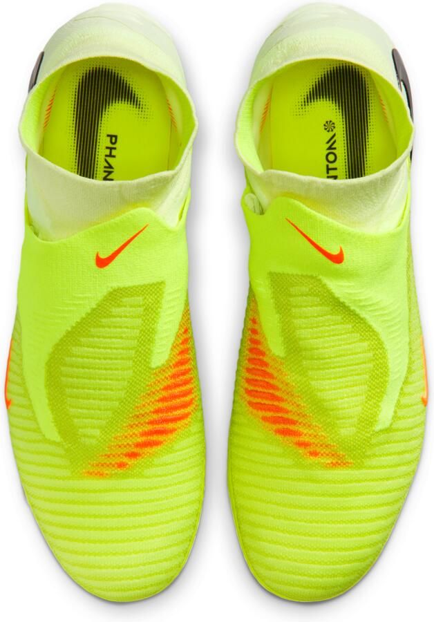 Nike Phantom 6 High Elite IJzeren-Nop Voetbalschoenen (SG) Pro Player Geel Oranje Zwart - Foto 2
