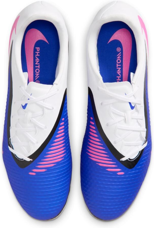 Nike Phantom 6 Low Academy voetbalschoenen (zachte ondergrond) Blauw - Foto 2