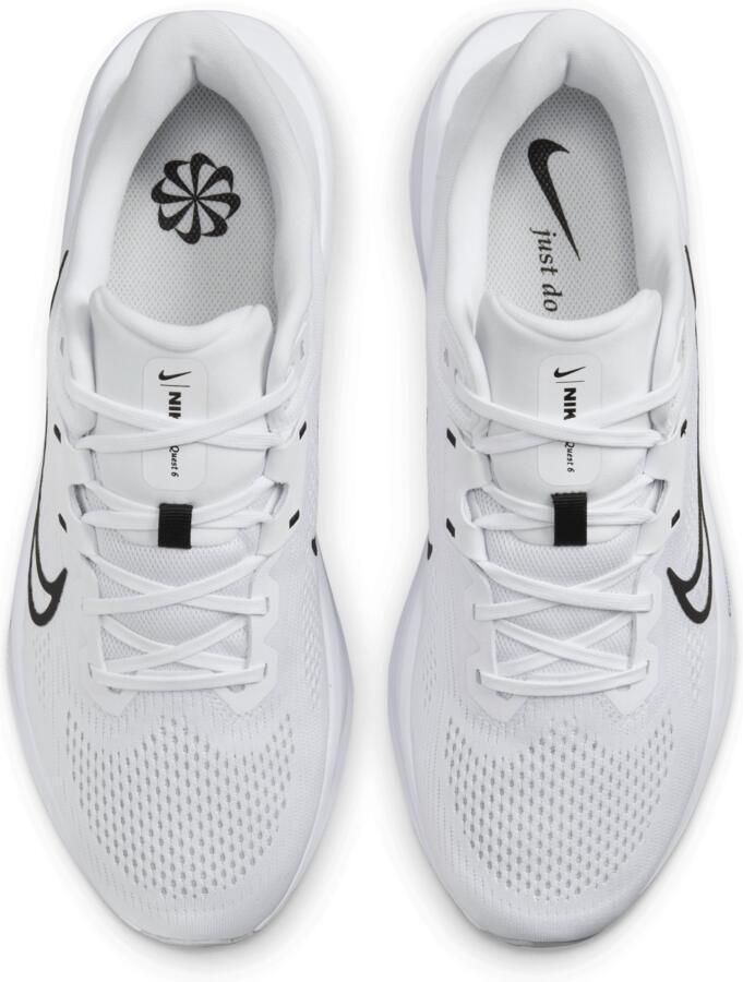 Nike Quest 6 hardloopschoenen voor heren (straat) Wit - Foto 2