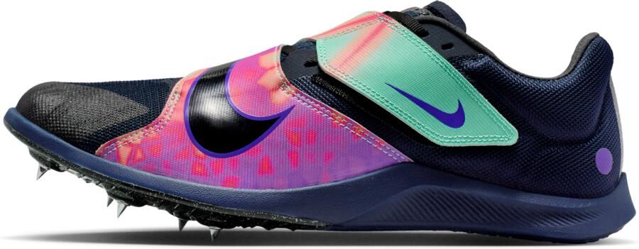 Nike Zoom Rival Jump Glam atletiekspikes voor springdisciplines Blauw