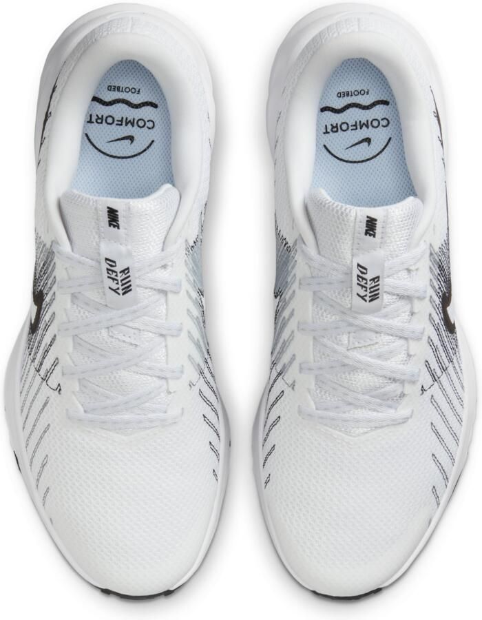 Nike Run Defy hardloopschoenen voor dames (straat) Wit - Foto 2