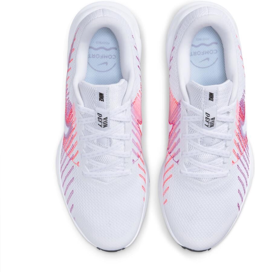 Nike Run Defy hardloopschoenen voor dames (straat) Wit