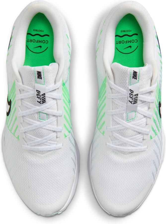 Nike Run Defy hardloopschoenen voor heren (straat) Wit - Foto 2