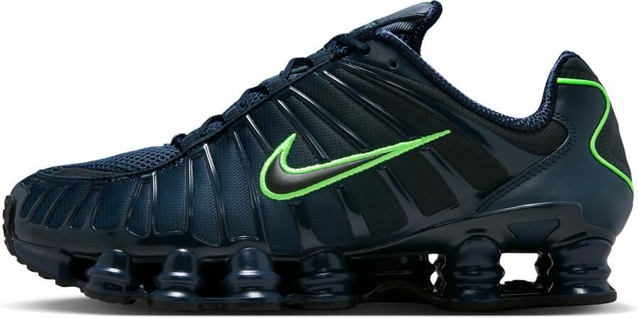 Nike Shox Sneakers Heren Blauw Mesh Synthetisch