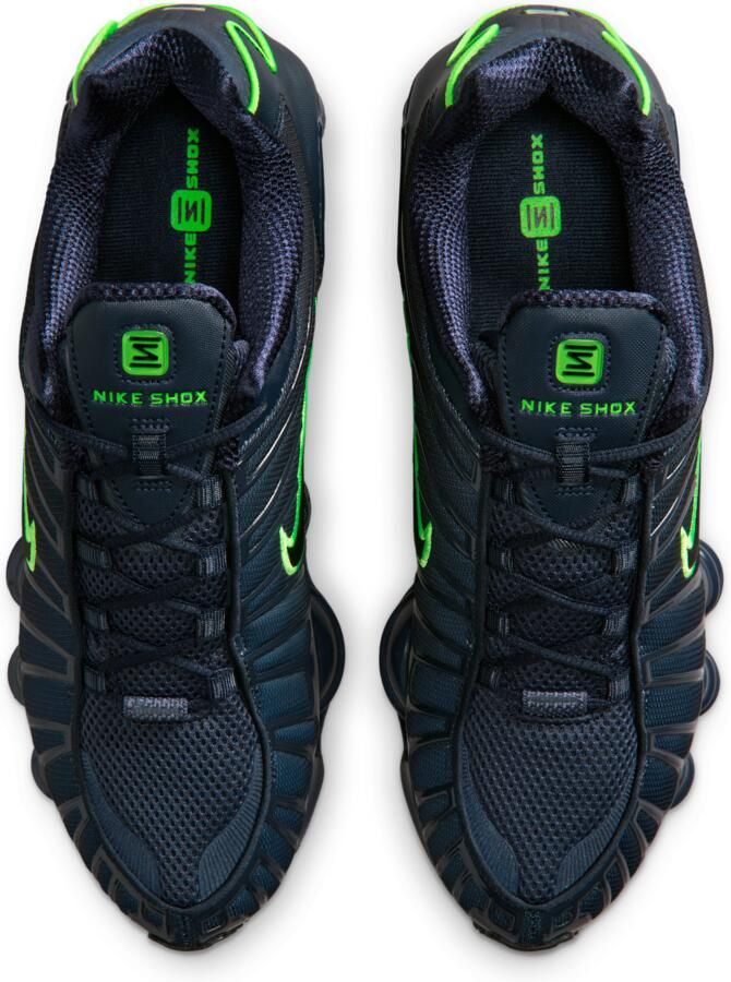 Nike Shox Sneakers Heren Blauw Mesh Synthetisch - Foto 2